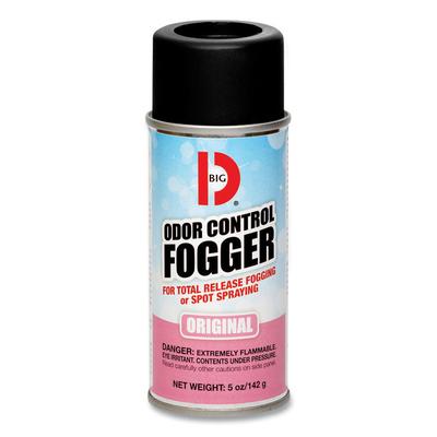 Big D Industries Odor Control Fogger, Original Scent, 5 oz Aerosol Spray, 12/Carton (BGD341) Case of 12 Air Fresheners & Odor Eliminators