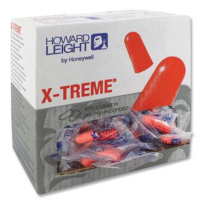 Howard Leight by Honeywell X-TREME Uncorded Disposable Earplugs, Uncorded, One Size Fits Most, 32 dB, Orange, 2,000/Carton (HOWXTR1) Case of 2000 Ear