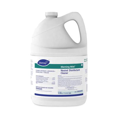Diversey Morning Mist Neutral Disinfectant Cleaner, Fresh Scent, 1 gal Bottle, 4/carton (DVO5283038) Case of 4 DiverseyTM Disinfectants & Sanitizers