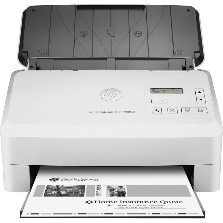 HP ScanJet Enterprise Flow 7000 s3 Sheet-Feed Scanner, 600x600 dpi, 80-Sheet ADF (HEWL2757A) Each Scanners