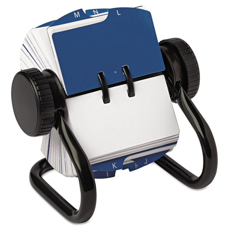 Rolodex Open Rotary Card File, Holds 250 1.75 x 3.25 Cards, Black (ROL66700) Each Rolodex™ Card Holders