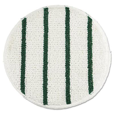 Rubbermaid Commercial Low Profile Scrub-Strip Carpet Bonnet, 19" Diameter, White/Green, 5/Carton (RCPP269) Case of 5 Rubbermaid® Commercial Carpet Bon