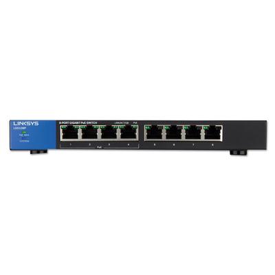 LINKSYS Business Desktop Gigabit PoE+ Switch, 8 Ports (LNKLGS108P) Each LINKSYS™ Switches