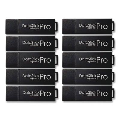 Centon DataStick Pro USB 3.2 Type A Flash Drive, 64 GB, Black, 10/Pack (CELS1U3P664G10B) Each Flash Drives