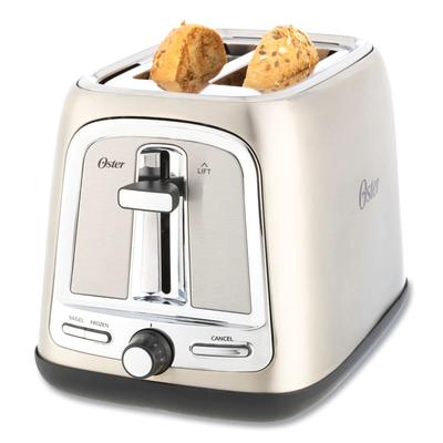 Oster Extra Wide Slot Toaster, 2-Slice, 7.5 x 11 x 8, Stainless Steel (OSR2097654) Each Oster® Toasters/Toaster Ovens