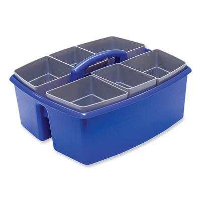 Storex Large Caddy with Sorting Cups, Blue, 2/Carton (STX00985U02C) Case of 2 Art Containers