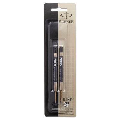 Parker Refill for Parker Retractable Gel Ink Roller Ball Pens, Medium Conical Tip, Black Ink, 2/Pack (PAR1950362) Pack of 2 Parker® Pen Refills