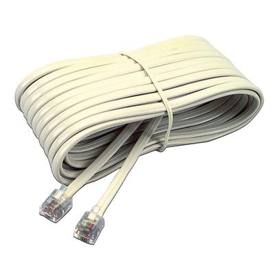 Softalk Telephone Extension Cord, Plug/Plug, 25 ft, Ivory (SOF04020) Each Softalk® Phone Cable