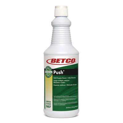 Betco Green Earth Bioactive Solutions PUSH Drain Cleaner, Lemon and Sage Scent, 32 oz Bottle, 12/Carton (BET26071200) Case of 12 Betco® Drain Cleaners