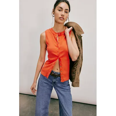 Reversible Cardi at Free People in Cherry Tomato, Size: XS