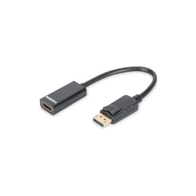 DIGITUS DisplayPort Adapterkabel Typ A St/Bu, 0.15m