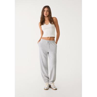 Stradivarius Plush joggers Grey melange S