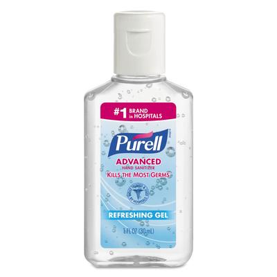 Purell 3901-2C-250 Advanced Hand Sanitizer Refreshing Gel, Clean Scent, 1 oz Bottle, 250/Carton - Case of 250