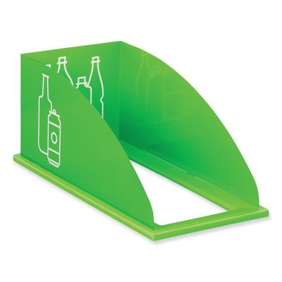 Safco Mixx Recycling Center Lid, Topper Style, 9.87w x 19.87d x 0.62h, Green (SAF9449GN)