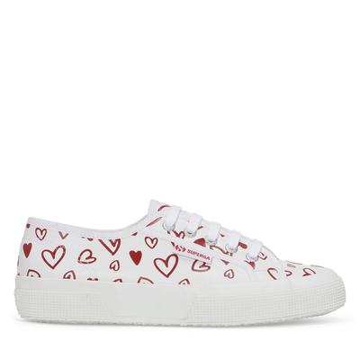 Superga 2750 Vegan Cute Hearts Print - White Red Hearts