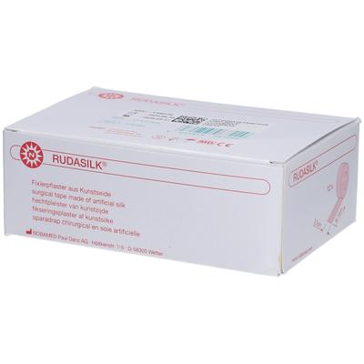 Rudasilk Fixierpflaster 2,5 cmx9 m o.Seitenschei. 12 St Pflaster Image