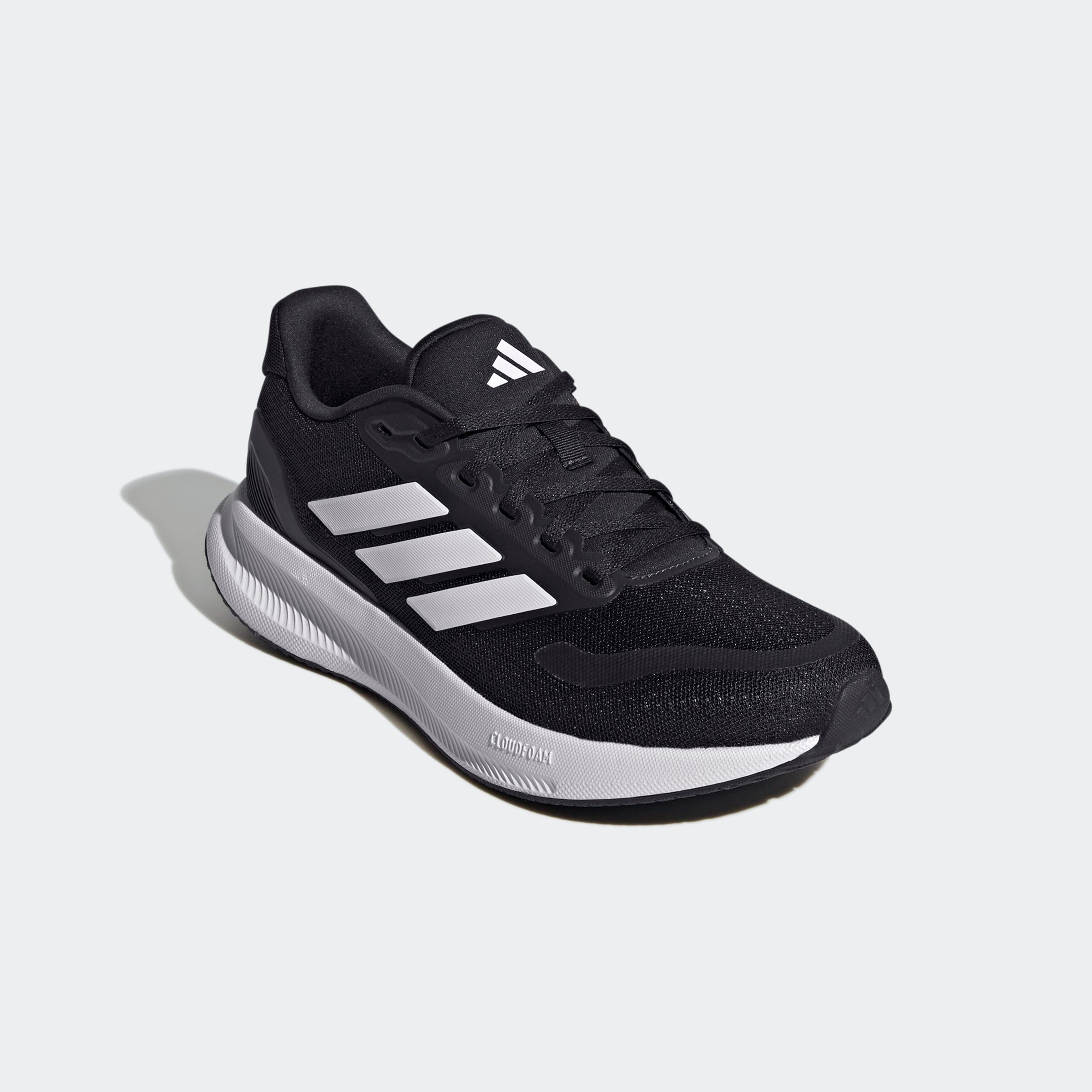 Laufschuh ADIDAS PERFORMANCE "RUNFALCON 5", Damen, Gr. 38, blau (legend ink, cloud weiß, core schwarz), Synthetik, Textil, Schuhe Laufschuh