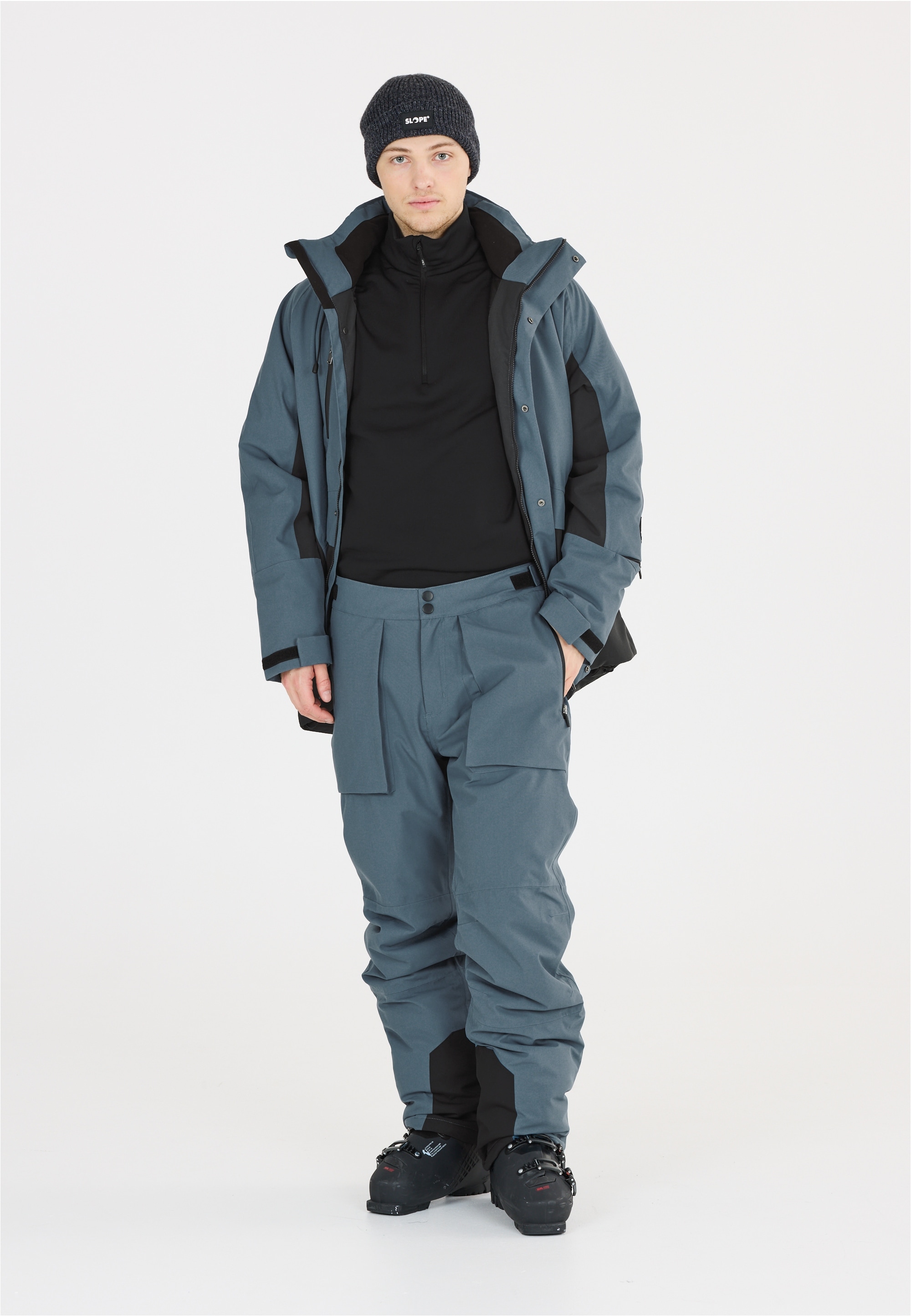 Skihose SLOPE "Killy", Herren, Gr. L, US-Größen, blau, 100% Polyester, unifarben, lang, Hosen, aus wetterfestem und atmungsaktivem Material Image