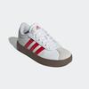 Sneaker ADIDAS SPORTSWEAR "VL COURT 3.0 KIDS", Gr. 33, rot (cloud weiß, better scarlet, grau one), Synthetik, Leder, sportlich, Schuhe, inspiriert vom Design des adidas samba