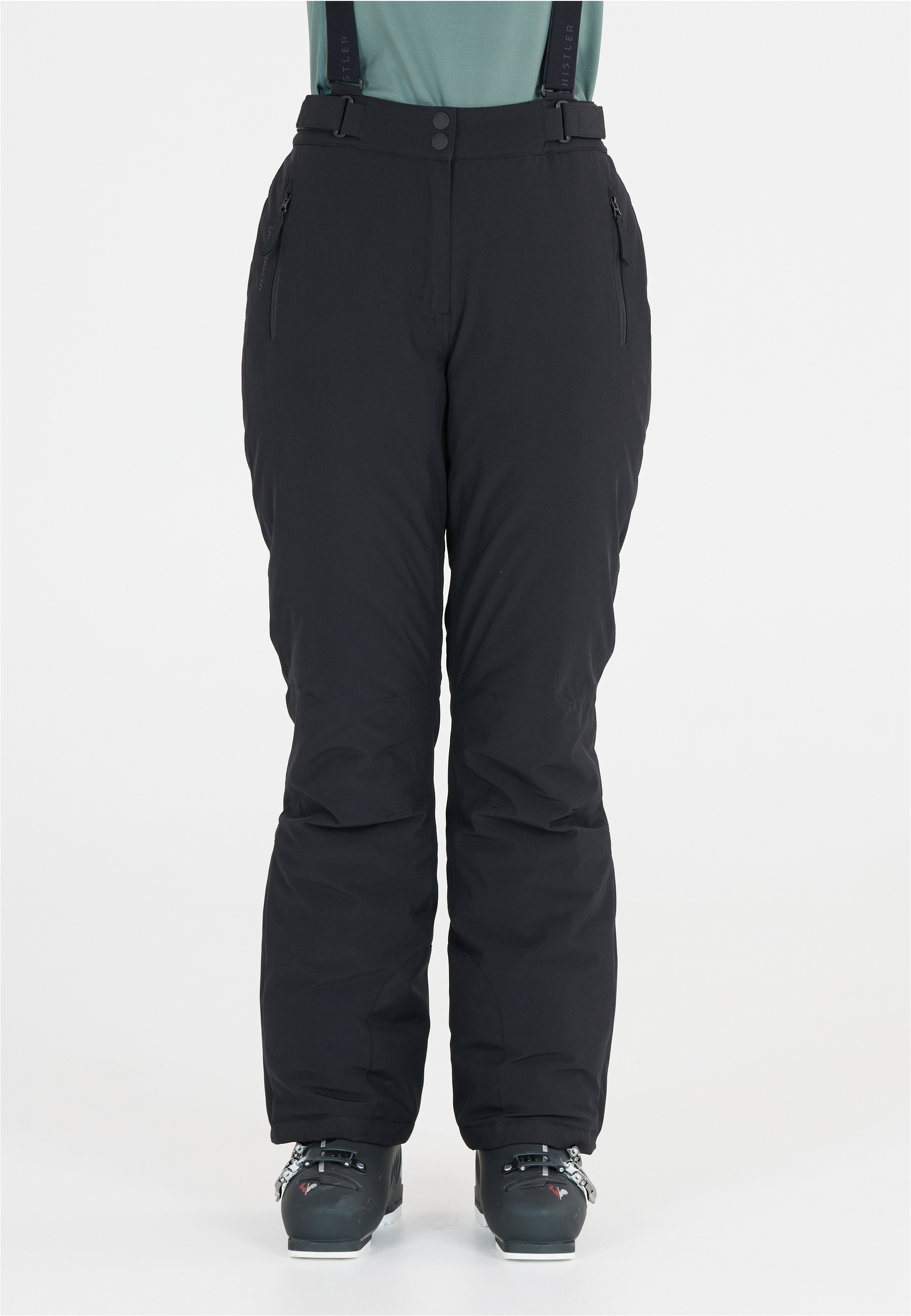 Skihose WHISTLER "Portivo", Damen, Gr. 44, EURO-Größen, schwarz, 94% Polyester, 6% Elasthan, unifarben, Hosen, mit 8000 mm Wassersäule Image