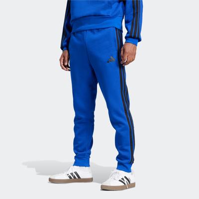 Sporthose ADIDAS SPORTSWEAR "M 3S FL TC PT", Herren, Gr. S, N-Gr, blau (royal blau, schwarz), Obermaterial: 55% Baumwolle, 36% Polyester, 9% Viskose, sportlich, Hosen Image
