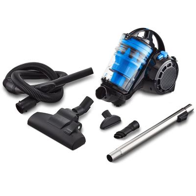 MEDION Bodenstaubsauger "P2000 (MD 11905), 21,5 kPa Saugleistung, 2L, Multizyklon-Technologie", blau (blau, schwarz), B:23,5cm H:43cm T:32cm, Staubsauger, 5,2 Meter Kabellänge, HEPA 13 Filter, 72 dB, integriertes Zubehör