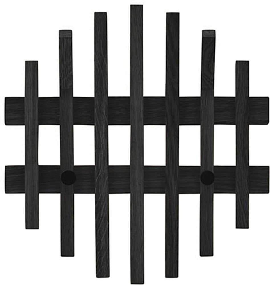 Garderobenpaneel MCA FURNITURE "BANTRY Garderobenpaneel W40", schwarz, B:38cm H:40cm T:11cm, Massivholz, Garderobenpaneele, Garderobenpaneel, Leisten