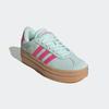 Sneaker ADIDAS SPORTSWEAR, Gr. 39, grün (halo mint, pulse magenta, gum 3), Leder, Synthetik, sportlich, Schuhe, Design auf den Spuren des adidas Gazelle Bold, Topseller