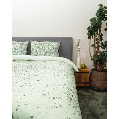 Bettwäsche KAYORI "Shima", grün, B/L: 155cm x 220cm, , Mako-Satin, B/L: 80cm x 80cm, Mako-Satin, Obermaterial: 100% Baumwolle, Bettwäsche, Hergestellt aus GOTS-zertifizierter Bio-Baumwolle Image