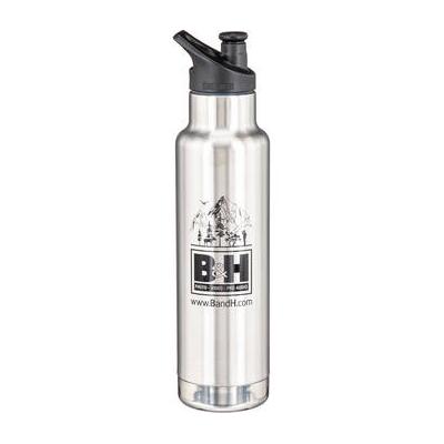 Klean Kanteen Insulated Classic Water Bottle with Loop Cap with Steel Bale (20 oz, Brushe 1009037