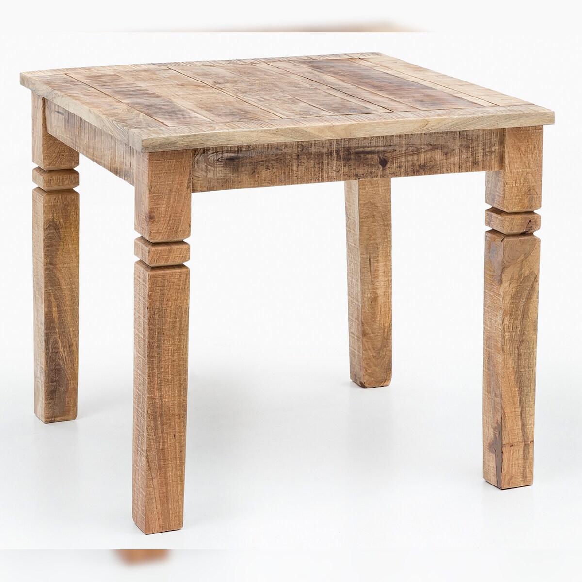 Esstisch `Diana`: Landhaus-Stil, Massivholz, rustikal, stabil, pflegeleicht. Braun, 80x80x76 cm | Kadima Design Image