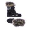 Moon Boot Damen Stiefelette, Gr. 41, schwarz, Kunstleder