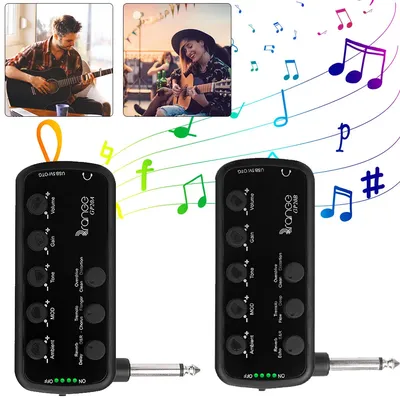 Carry-On Plug-In Multi-Effects USB Chargable Recording Electric Guitar Headphone Amplifier Acoustic