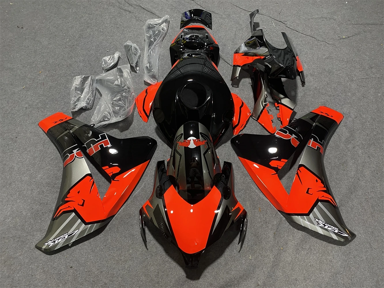 Kit carenatura moto adatto CBR1000RR 2008 2009 2010 2011 CBR1000 08 09 10 11 anni carenatura nero rosso grigio alloggiamento moto