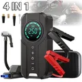 Avviatore di emergenza per auto Pompa d'aria Illuminazione della banca di potere Compressore d'aria portatile Avviatori di batteria per auto 4 in 1 Avviamento di gonfiaggio automatico dei pneumatici