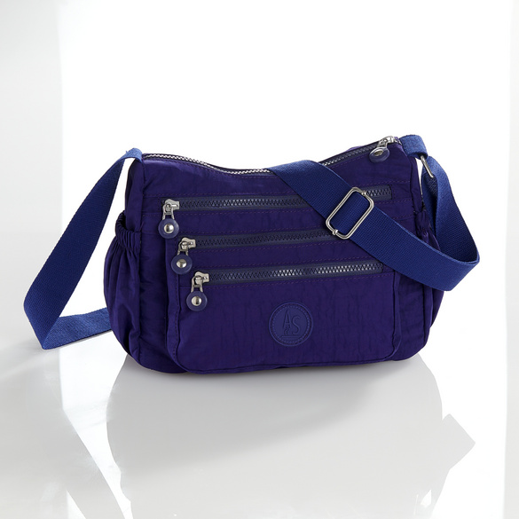 Nylon-Umhängetasche "Inga" mit RFID-Schutz marine Image