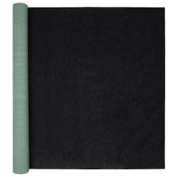 Midori Rasenteppich 133 x 400 cm Schwarz mit Noppen Kunstrasen Teppich Balkon Terrasse Outdoor Image