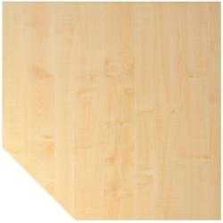 Hammerbacher Verkettungsplatte trapezform 120x120cm mit Konsole/Fuß Ahorn/Weiß Image