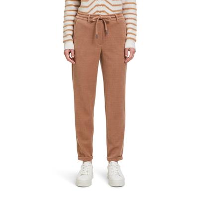 Stoffhose BETTY & CO "Betty & Co Casual-Hose mit Struktur", Damen, Gr. 36, Normalgrößen, beige, Obermaterial: 100% Polyester., modisch, figurumspielend 7/8-Länge, Hosen, Material Image