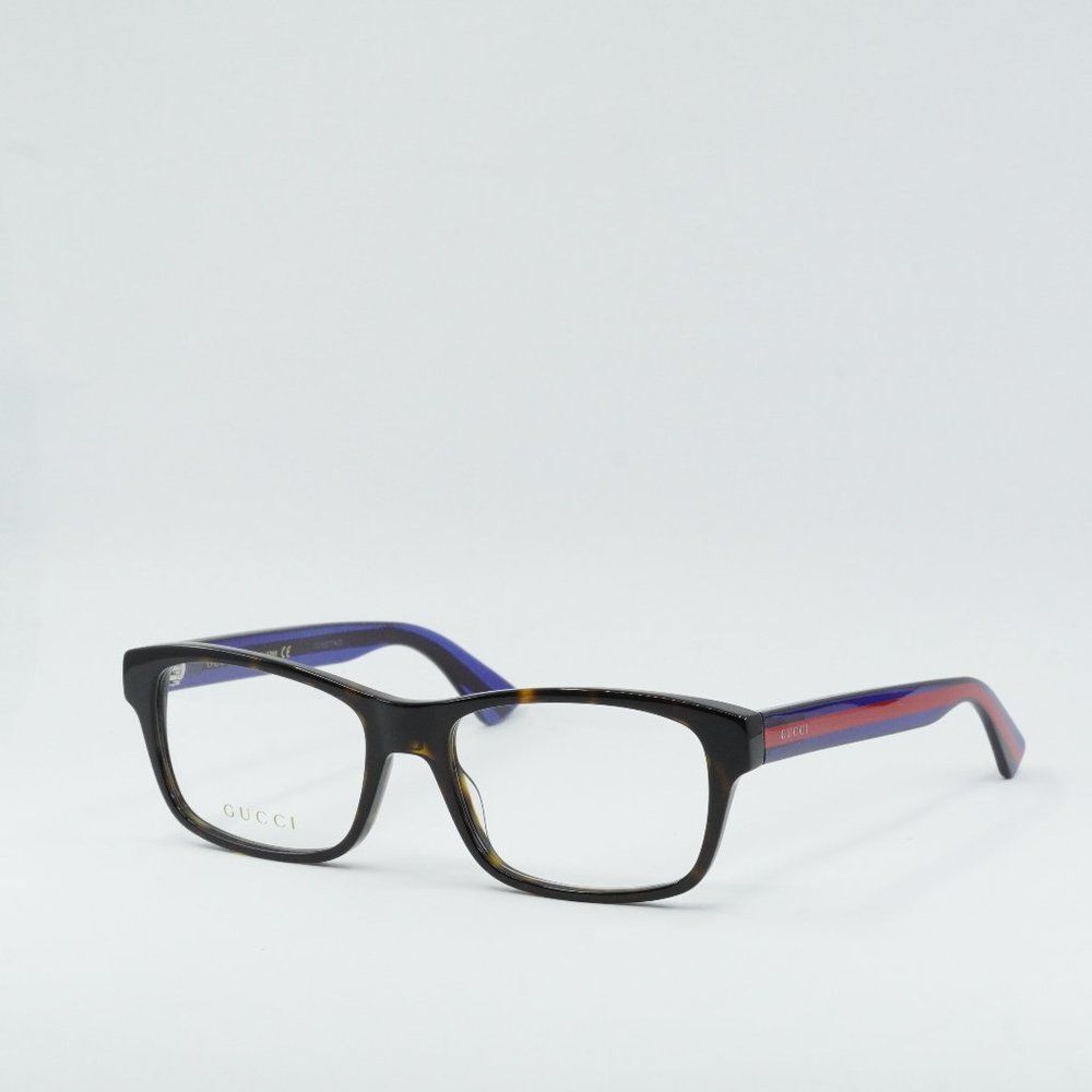 Gucci Accessories | Gucci Gg0006on 007 Eyeglasses - Lowest Price! | Color: Blue/Brown | Size: 55 - 18 - 145