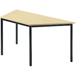 Hammerbacher Besprechungstisch 1600x690mm Ahorn Fuß Rundrohr schwarz Image