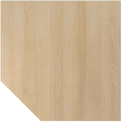 Hammerbacher Verkettungsplatte trapezform 120x120cm mit Konsole/Fuß Eiche/Graphit Image