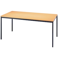 Hammerbacher Besprechungstisch 1600x800mm buche/schwarz Image