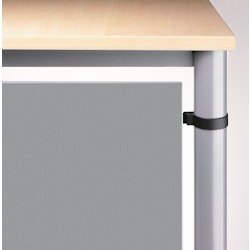 Hammerbacher Knieraumblende Silber H=40cm für Eckwinkel Image
