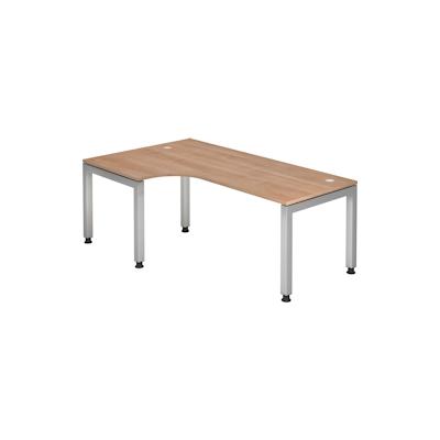 Hammerbacher Schreibtisch 200x120cm 90 Grad Nussbaum Image