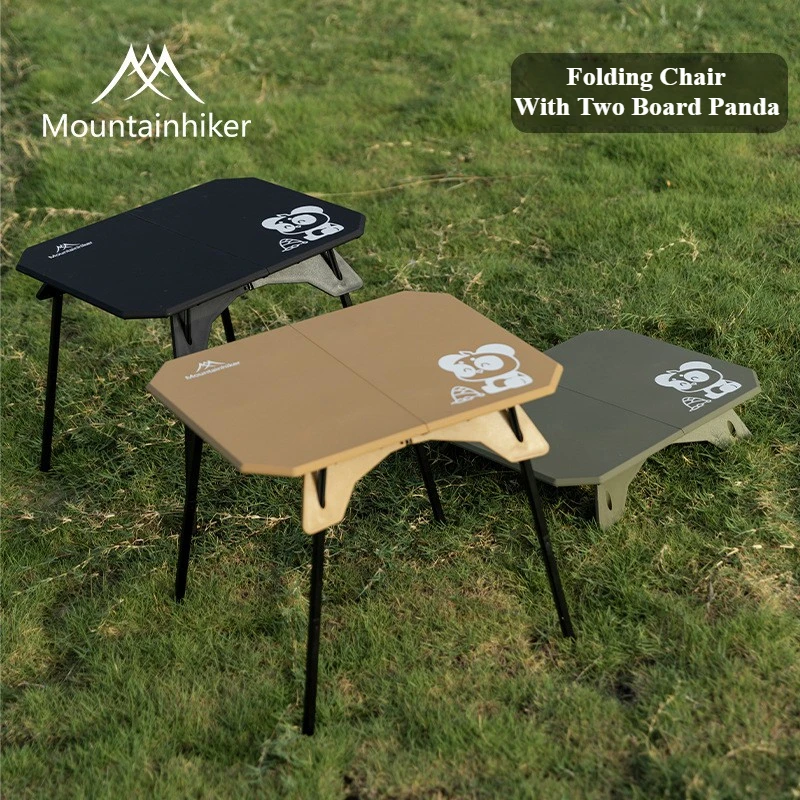 Mountainhiker Camping-Klapptisch, leicht, Outdoor-Camping, Zweibrett-Klapptisch mit Tragetasche, tragbarer Freizeittisch