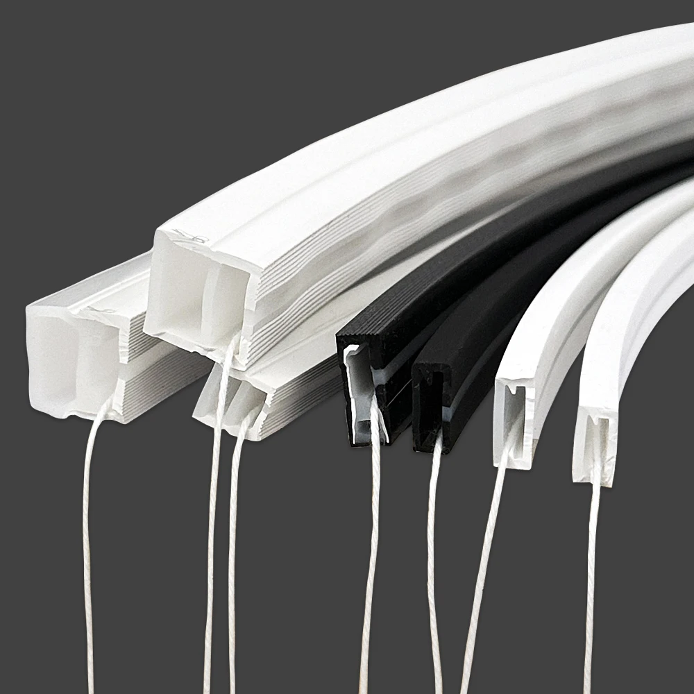 Flexible LED-Neon-Silikon-Lichtröhre, IP67, wasserdicht, geeignet für WS2812B WS2811 5050, RGB, 5 mm, 8 mm, 10 mm, 12 mm, Leiterplatten-Lichtleiste