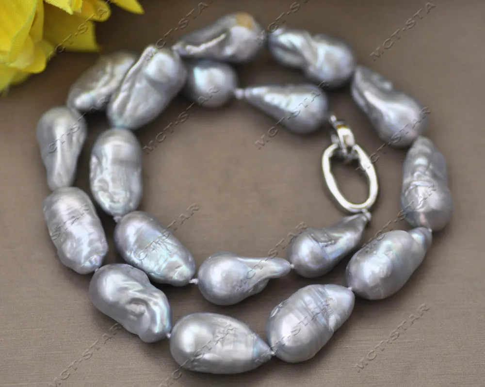 MTC -star Z13240 Set grigio barocco Keshi Reborn collana di perle braccialetto orecchino gioielli personalizzati