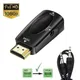 Convertitore HDMI-compatibile con VGA con cavo audio jack da 3,5 mm Maschio a femmina Adattatore HD