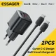 Essager 20W GaN USB Tipo C Caricatore PD Ricarica rapida per iPhone 15 14 13 12 Pro Max PD3.0 QC3.0
